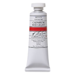M. Graham Artists' Gouache - Cadmium Red Light, 15 ml tube