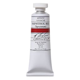 M. Graham Artists' Gouache - Naphthol Red, 15 ml tube