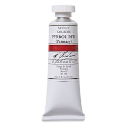M. Graham Artists' Gouache - Pyrrol Red, 15 ml tube