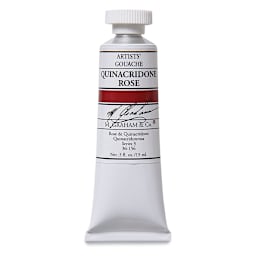 M. Graham Artists' Gouache - Quinacridone Rose, 15 ml tube