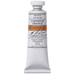 M. Graham Artists' Gouache - Cadmium Orange, 15 ml tube