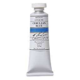 M. Graham Artists' Gouache - Cerulean Blue, 15 ml tube