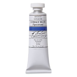 M. Graham Artists' Gouache - Cobalt Blue, 15 ml tube