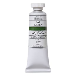 M. Graham Artists' Gouache - Sap Green Permanent, 15 ml tube