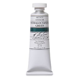 M. Graham Artists' Gouache - Phthalo Green, 15 ml tube