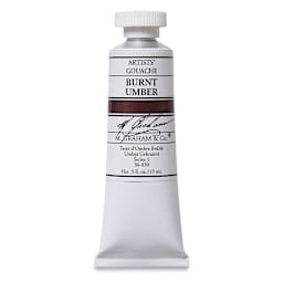 M. Graham Artists' Gouache - Burnt Umber, 15 ml tube