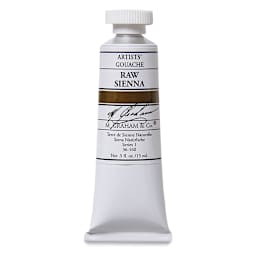 M. Graham Artists' Gouache - Raw Sienna, 15 ml tube