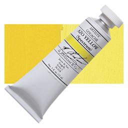 M. Graham Artists' Gouache - Azo Yellow, 15 ml tube and swatch