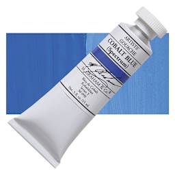 M. Graham Artists' Gouache - Cobalt Blue, 15 ml tube and swatch