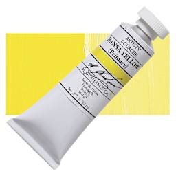 M. Graham Artists' Gouache - Hansa Yellow, 15 ml tube and swatch