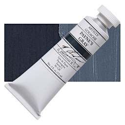 M. Graham Artists' Gouache - Paynes Gray, 15 ml tube and swatch