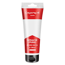 Caran d'Ache Studio Gouache - White, 250 ml, Tube