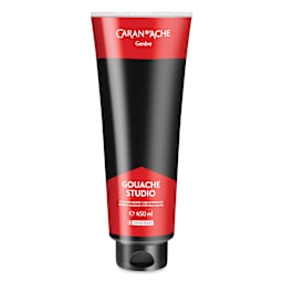 Caran d'Ache Studio Gouache - Black, 450 ml, Tube