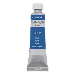 Caran d'Ache Gouache Studio Tubes and Sets - Cyan, 10 ml, Tube