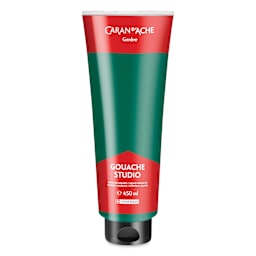 Caran d'Ache Studio Gouache - Emerald Green, 450 ml, Tube