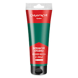 Caran d'Ache Studio Gouache - Emerald Green, 250 ml, Tube