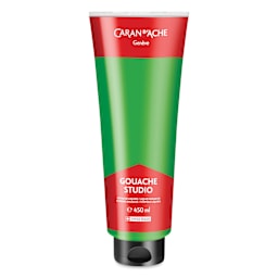 Caran d'Ache Studio Gouache - Bright Green, 450 ml, Tube