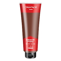Caran d'Ache Studio Gouache - Burnt Sienna, 450 ml, Tube
