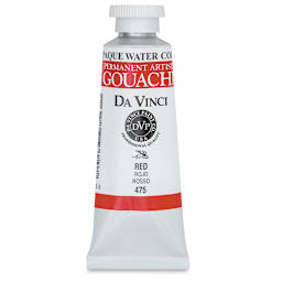 Da Vinci Professional Gouache - Red, 37 ml tube