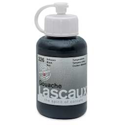 Lascaux Acrylic Gouache - Black, 85 ml bottle