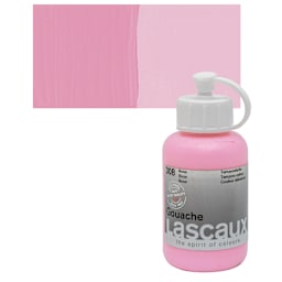 Lascaux Acrylic Gouache - Rose, 85 ml bottle and swatch