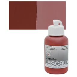 Lascaux Acrylic Gouache - English Red, 85 ml bottle and swatch