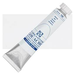 Royal Talens Gouache - White, 20 ml tube and swatch