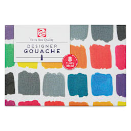 Royal Talens Gouache - Mixing Set of 8, 20 ml tubes front of package