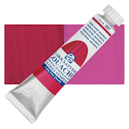 Royal Talens Gouache - Permanent Rose, 20 ml tube and swatch