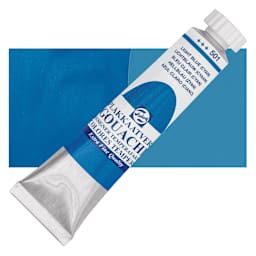 Royal Talens Gouache - Light Blue, 20 ml tube and swatch