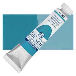 Royal Talens Gouache - Turquoise Blue, 20 ml tube and swatch