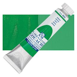 Royal Talens Gouache - Green, 20 ml tube and swatch