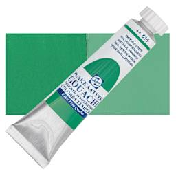 Royal Talens Gouache - Emerald Green, 20 ml tube and swatch
