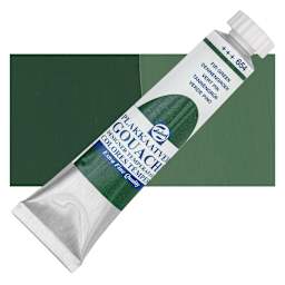 Royal Talens Gouache - Fir Green, 20 ml tube and swatch