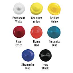Utrecht Artists' Gouache - Set of 8, Mixing Colors, 14 ml Tubes