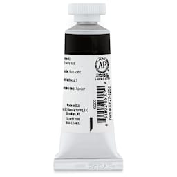 Utrecht Artists' Gouache - Ivory Black, 14 ml, Tube (Back)