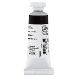 Utrecht Artists' Gouache - Ivory Black, 14 ml tube