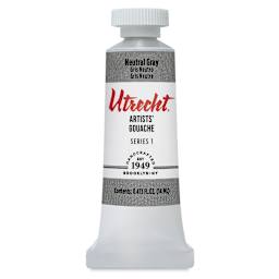 Utrecht Artists' Gouache - Neutral Gray, 14 ml, Tube (Front)