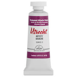Utrecht Artists' Gouache - Permanent Alizarin Crimson, 14 ml tube