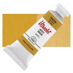 Utrecht Artists' Gouache - Yellow Ochre, 14 ml tube and swatch