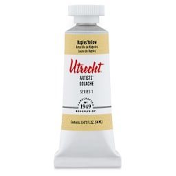 Utrecht Artists' Gouache - Naples Yellow, 14 ml, Tube (Front)