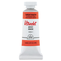 Utrecht Artists' Gouache - Cadmium Orange Hue, 14 ml, Tube (Front)