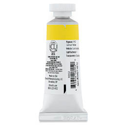 Utrecht Artists' Gouache - Brilliant Yellow, 14 ml, Tube (Back)
