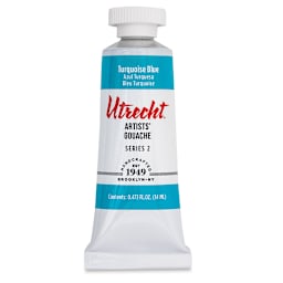 Utrecht Artists' Gouache - Turquoise Blue, 14 ml, Tube (Front)