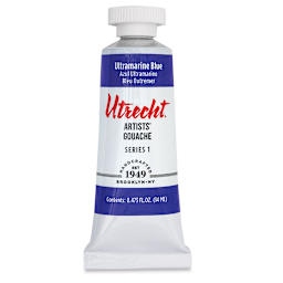Utrecht Artists' Gouache - Ultramarine Blue, 14 ml, Tube (Front)