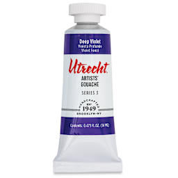 Utrecht Artists' Gouache - Deep Violet, 14 ml, Tube (Front)