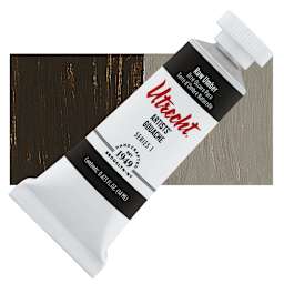 Utrecht Artists' Gouache - Raw Umber, 14 ml tube and swatch