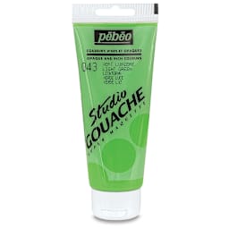 Pebeo Studio Gouache - Light Green, 100 ml Tube