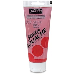 Pebeo Studio Gouache - Vermillion, 100 ml Tube