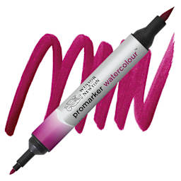 Winsor & Newton Promarker Watercolor Marker - Quinacridone Magenta marker and swatch